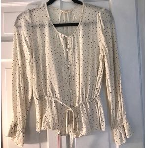 Lucky Brand polka dot blouse